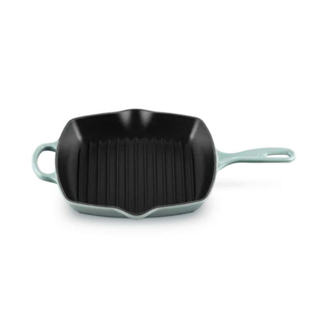 Le Creuset skillet grill vierkant 26 cm gietijzer Sea Salt