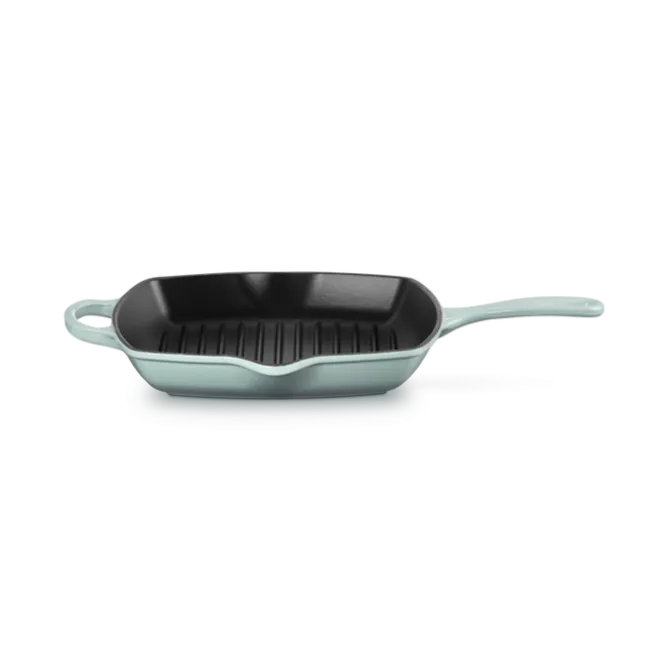 Le Creuset skillet grill vierkant 26 cm gietijzer Sea Salt