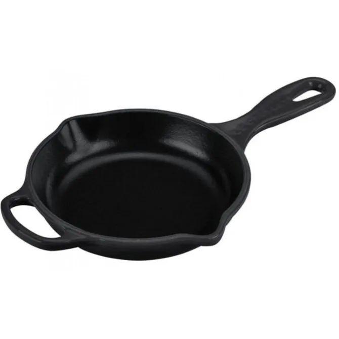 Le Creuset skillet koekenpan ø 16 cm gietijzer mat zwart