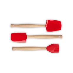 Le Creuset spatelset silicone kersrood 3-delig