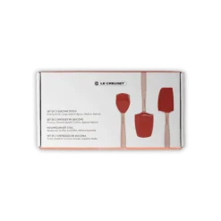 Le Creuset spatelset silicone kersrood 3-delig