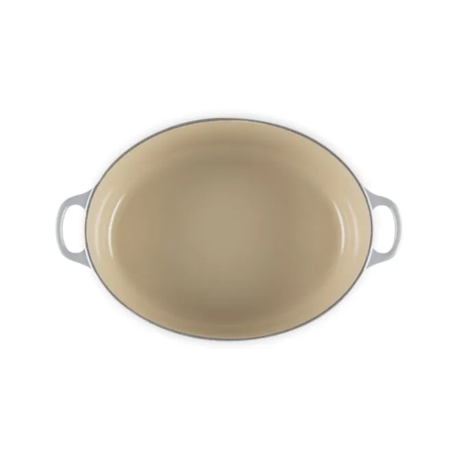 Le Creuset Tradition braadpan ovaal ø 31 cm gietijzer Mist Grey