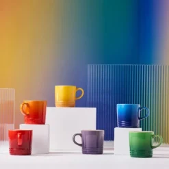 Le Creuset Vancouver mok 350 ml aardewerk regenboog 6-delig