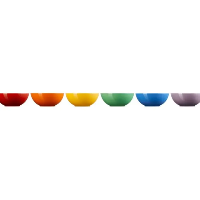 Le Creuset Vancouver ontbijtkom ø 16 cm aardewerk regenboog