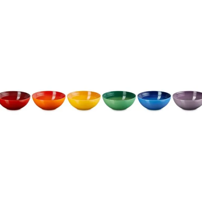 Le Creuset Vancouver ontbijtkom ø 16 cm aardewerk regenboog