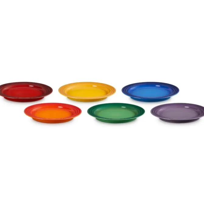 Le Creuset Vancouver ontbijtbord ø 22 cm aardewerk regenboog