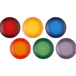Le Creuset Vancouver ontbijtbord ø 22 cm aardewerk regenboog