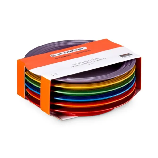 Le Creuset Vancouver ontbijtbord ø 22 cm aardewerk regenboog