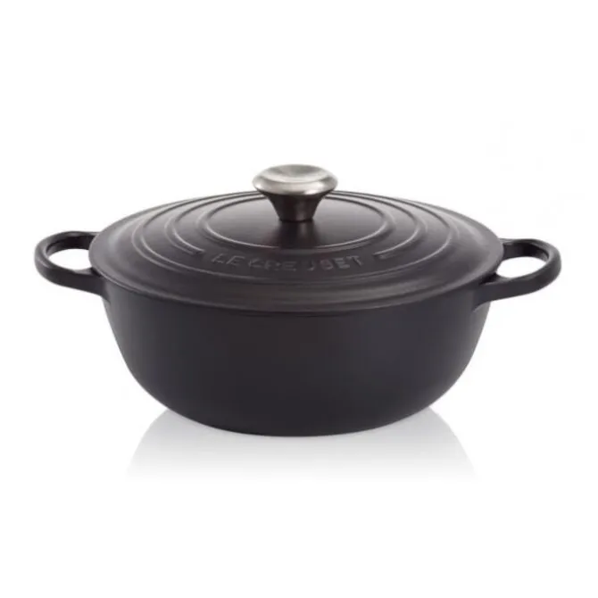 Le Creuset wok-braadpan ø 28 cm gietijzer mat zwart