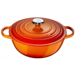 Le Creuset wok-braadpan 7 liter ø 32 cm gietijzer vulcanique