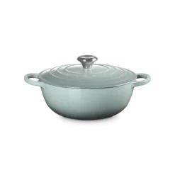 Le Creuset wok-braadpan 4,9 liter ø 28 cm gietijzer Sea Salt