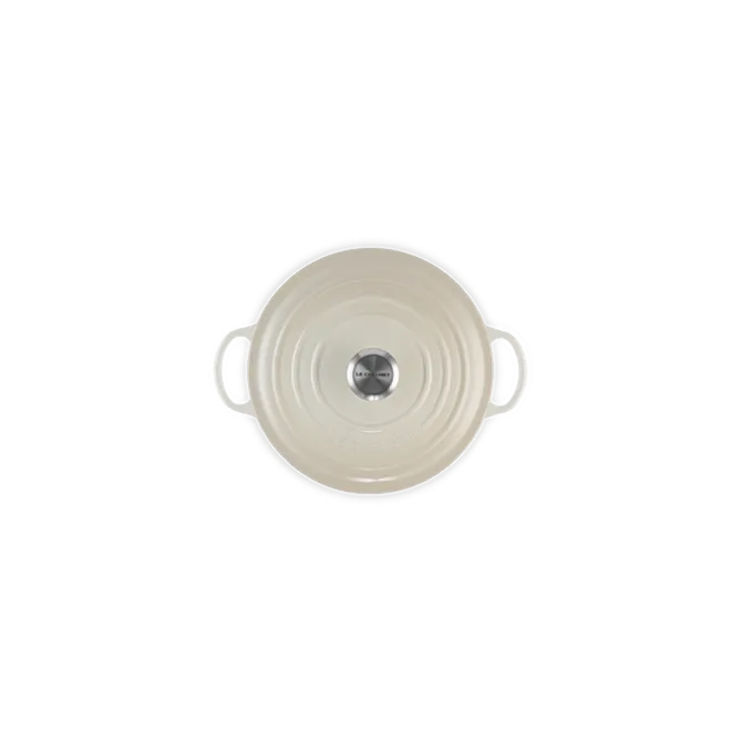 Le Creuset wok-braadpan 4,9 liter ø 28 cm gietijzer Meringue