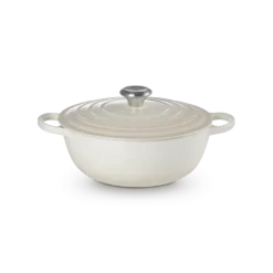 Le Creuset wok-braadpan 4,9 liter ø 28 cm gietijzer Meringue