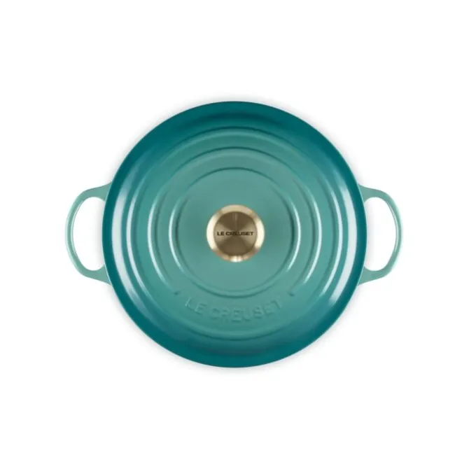 Le Creuset wok-braadpan 4,1 liter ø 26 cm gietijzer Bleu Riviera