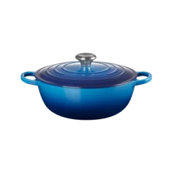 Le Creuset wok-braadpan 4,9 liter ø 28 cm gietijzer Azure