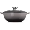 Le Creuset wok-braadpan 4,9 liter ø 28 cm gietijzer Flint