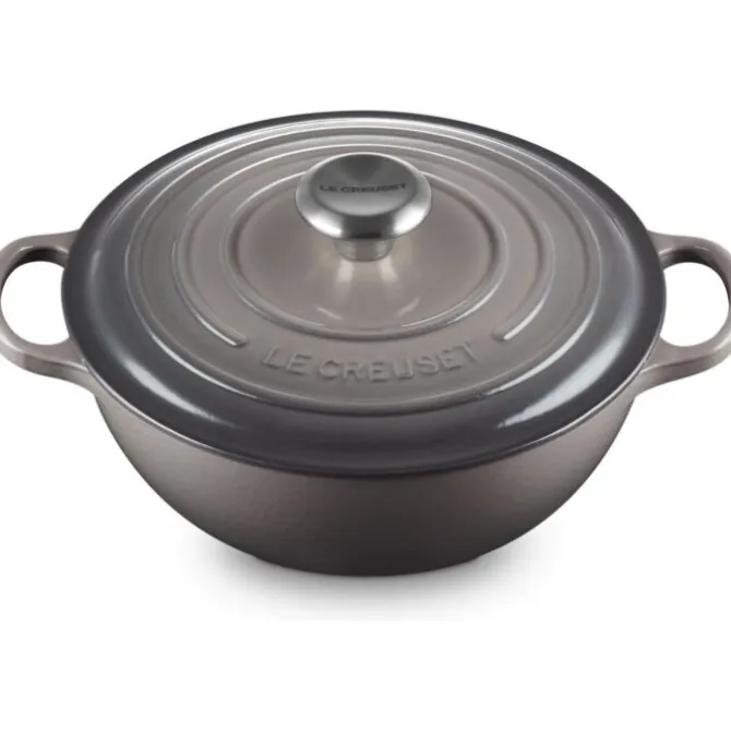 Le Creuset wok-braadpan 4,9 liter ø 28 cm gietijzer Flint