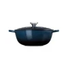 Le Creuset wok-braadpan 4,9 liter ø 28 cm gietijzer Nuit
