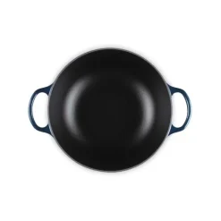 Le Creuset wok-braadpan 4,9 liter ø 28 cm gietijzer Nuit