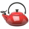 Le Creuset Zen fluitketel 1,5 liter staal kersrood
