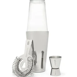 Leopold Boston Shaker Set rvs 4-delig