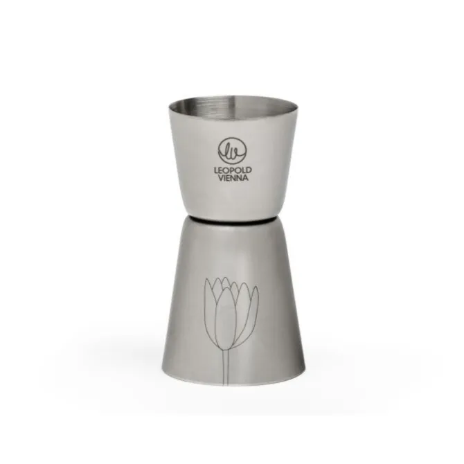 Leopold Flowers jigger 20/40 ml rvs