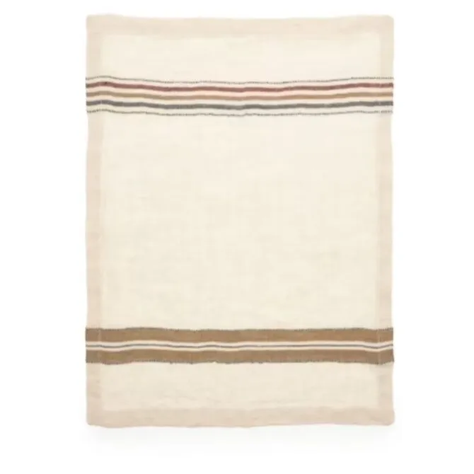 Libeco Perry servet 42 x 42 cm 100% linnen Multi Stripe