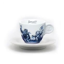 Lucaffé Blucaffé espressokop en schotel blauw 2-delig