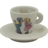 Lucaffé Piccolo & Dolce espressokop en schotel aardewerk wit