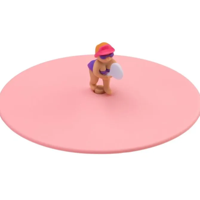 Lurch Beach Friends - Tina Tennis deksel ø 10,5 cm silicone roze