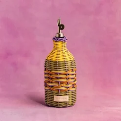 Maegen Woven oliefles 28 cm Yellow/Lilac