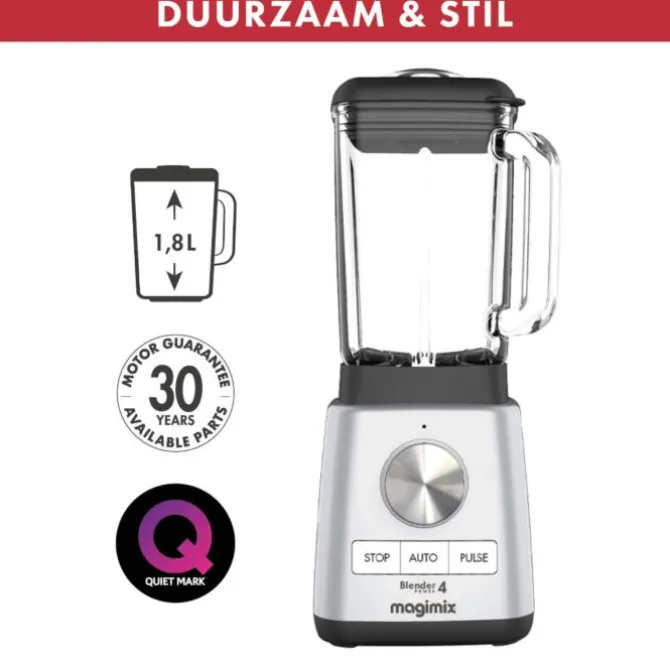 Magimix Power Blender 4 1,8 liter rvs mat chroom