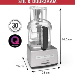 Magimix 5200 XL foodprocessor kunststof mat chroom