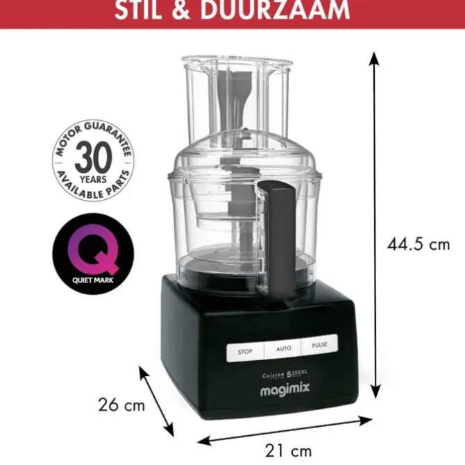 Magimix 5200 XL Premium foodprocessor kunststof zwart