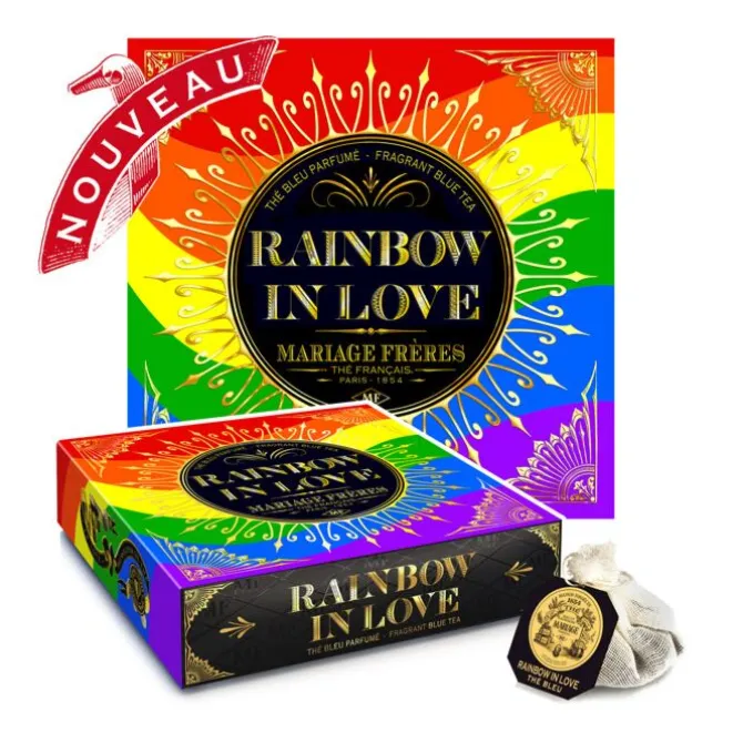 Mariage Frères Rainbow in Love blauwe thee 30 zakjes