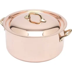 Mauviel M'150B kookpan ø 24 cm koper bronzen handgreep