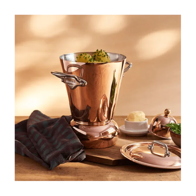 Mauviel M'30 champagnebowl ø 40 cm koper messing greep