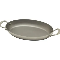 Mauviel M'Cook serveerpan ovaal ø 30 cm rvs lichte greep