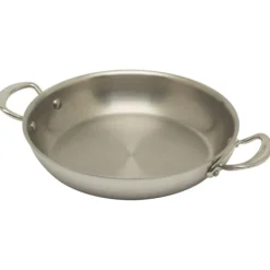 Mauviel M'Cook serveerpan rond ø 20 cm rvs lichte greep
