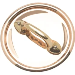 Mauviel M'Minis deksel rond ø 9 cm koper bronzen greep