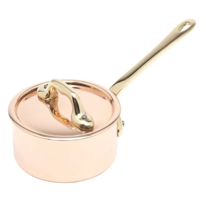 Mauviel M'minis steelpan ø 9 cm koper bronzen handgreep
