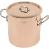 Mauviel M'150S hoge soeppan 11 liter ø 24 cm koper rvs greep