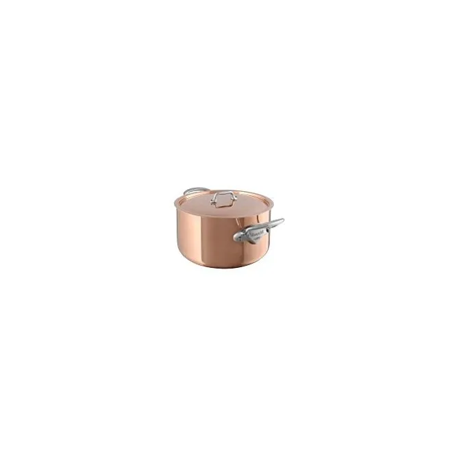 Mauviel M'150S kookpan ø 12 cm koper rvs handgreep