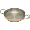 Mauviel M'150S serveer- en paellapan ø 16 cm koper rvs greep