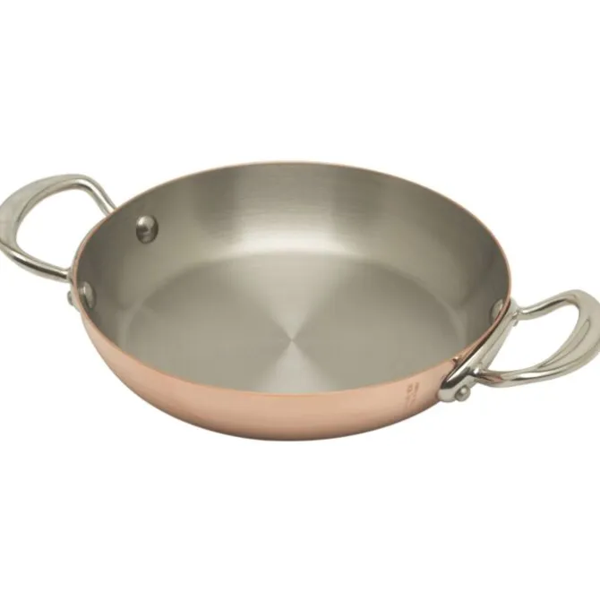 Mauviel M'150S serveer- en paellapan ø 20 cm koper rvs greep