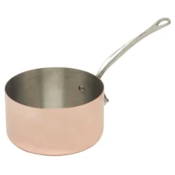 Mauviel M'150S steelpan rond ø 18 cm koper rvs handgreep