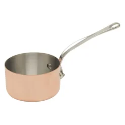 Mauviel M'150S steelpan rond ø 12 cm koper rvs handgreep