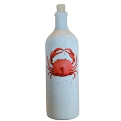 Menu'tje Marechal oliefles Krab 750 ml keramiek rood
