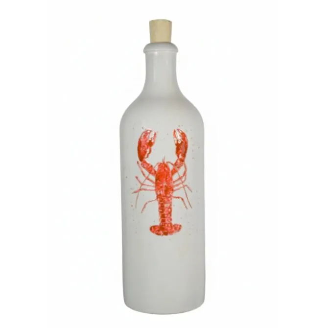 Menu'tje Marechal oliefles Kreeft 750 ml keramiek rood