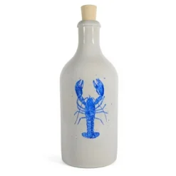 Menu'tje Marechal oliefles Kreeft 500 ml keramiek blauw